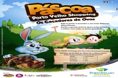 Caça aos Ovos no Porto Velho Shopping reúne crianças 