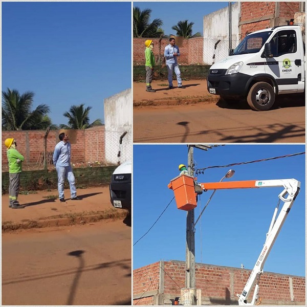 CAPITAL: Emdur inicia recuperação de iluminação pública do bairro Rosalina de Carvalho