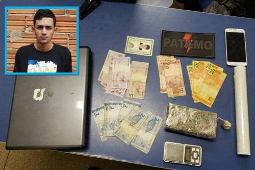 TRÁFICO: Homem é preso e diz que vendia droga para “fortalecer o crime”