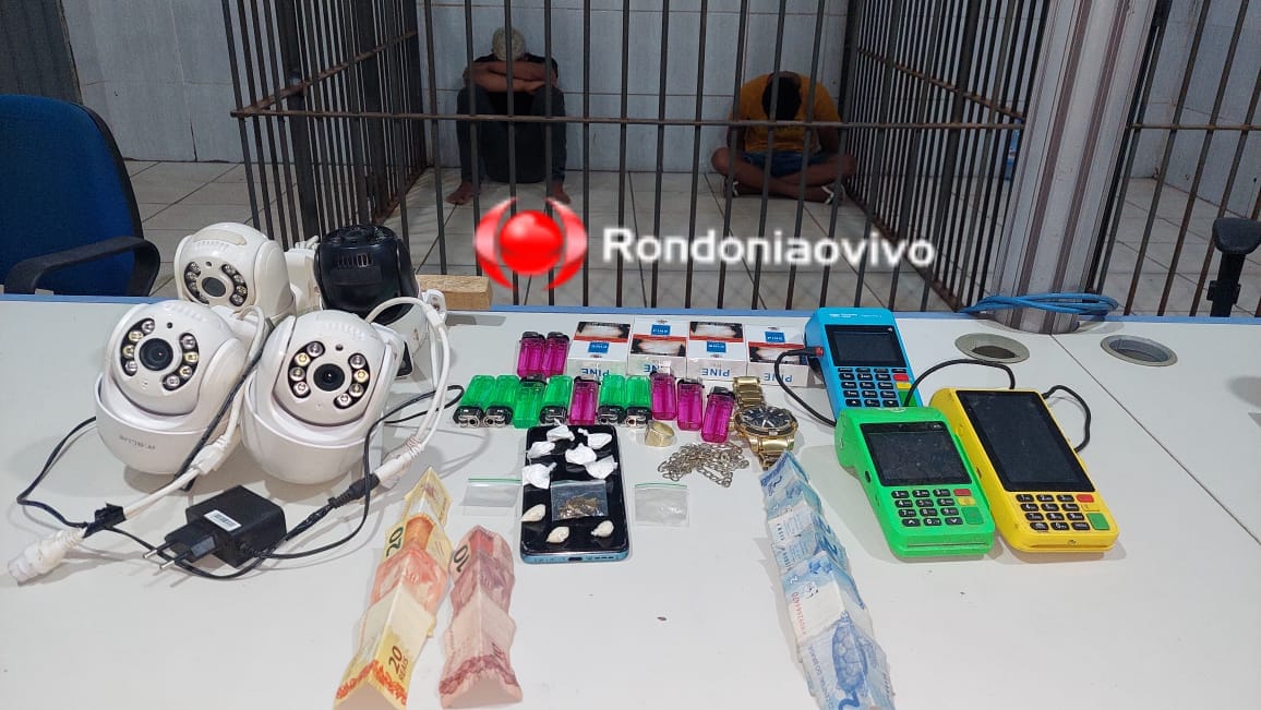 TRÁFICO DE DROGAS: 'D'Black e Orelha' são presos por equipe do sargento Machado em distribuidora 
