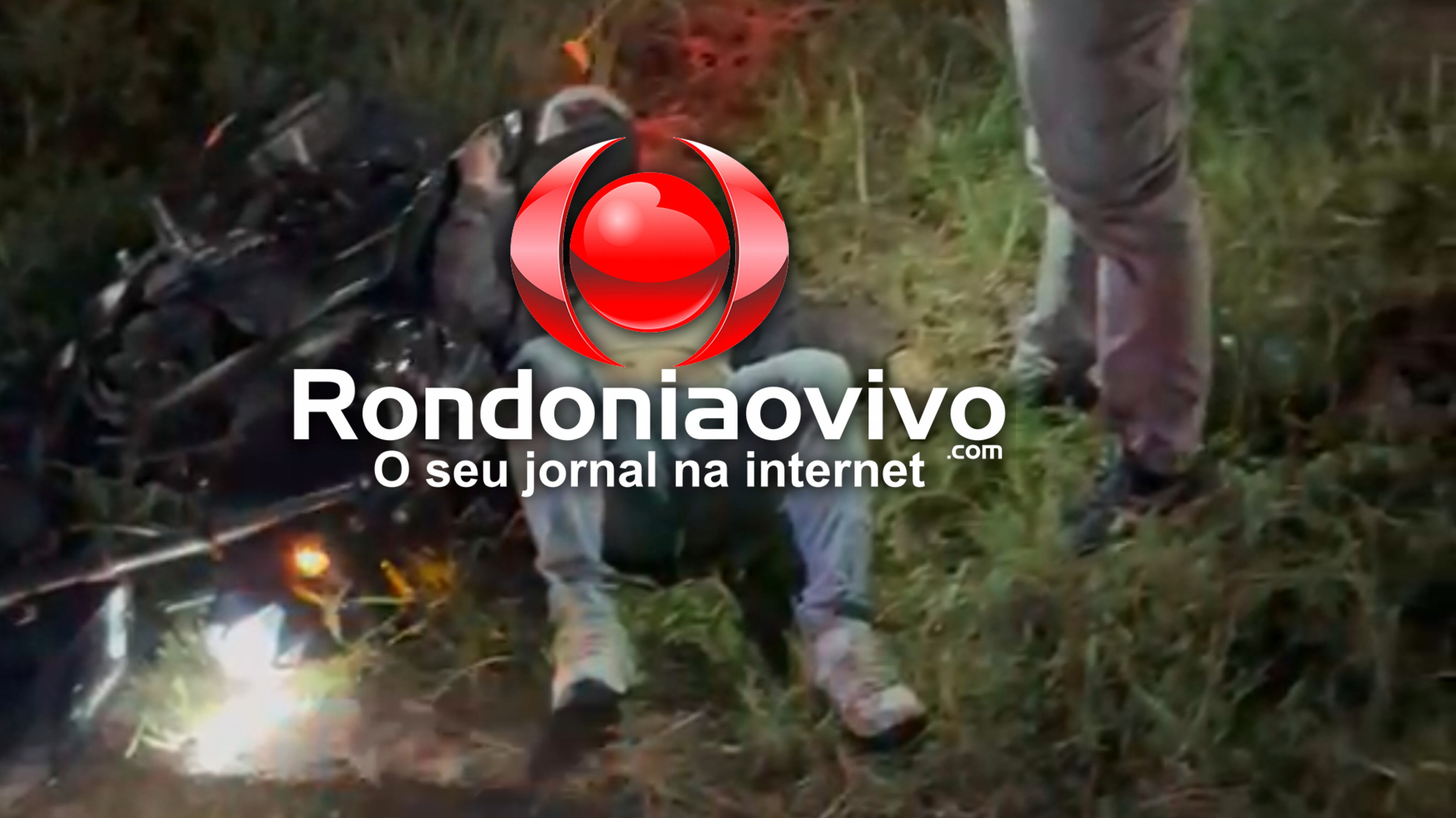 PERDEU O CONTROLE: Motociclista fica ferido após queda na BR-364 em Porto Velho