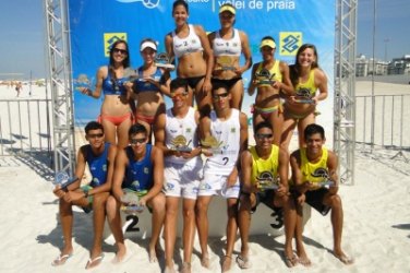 Dupla de RO fica em 3º lugar no Circuito de Vôlei de Praia