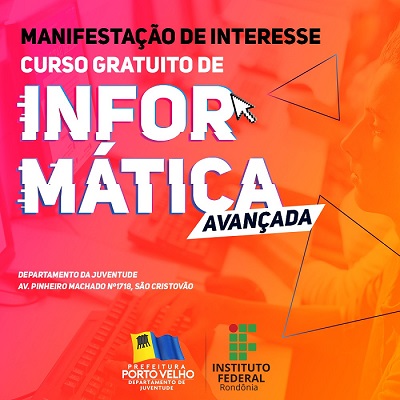 GRATUITO: Prefeitura abre inscrições para curso de informática avançada