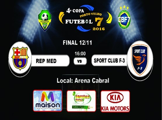 Rep Med e F3 decidem Copa PVH neste sábado