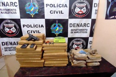 DENARC apreende quase 100 quilos de maconha e prende três suspeitos em setor chacareiro