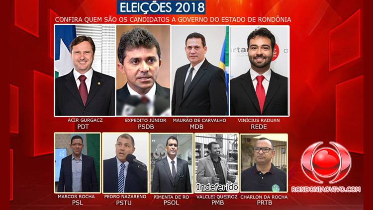 CORRIDA GOVERNAMENTAL: Confira a agenda dos candidatos ao Governo de Rondônia para esta sexta, 14