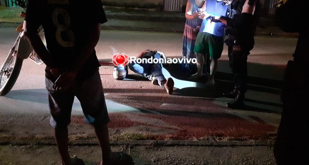 GRAVE: Motoboy fica ferido após atropelar ciclista na zona Sul de Porto Velho