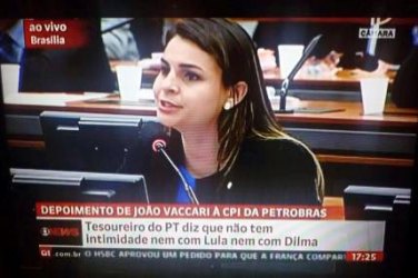 Mariana Carvalho se destaca  na CPI da Petrobras