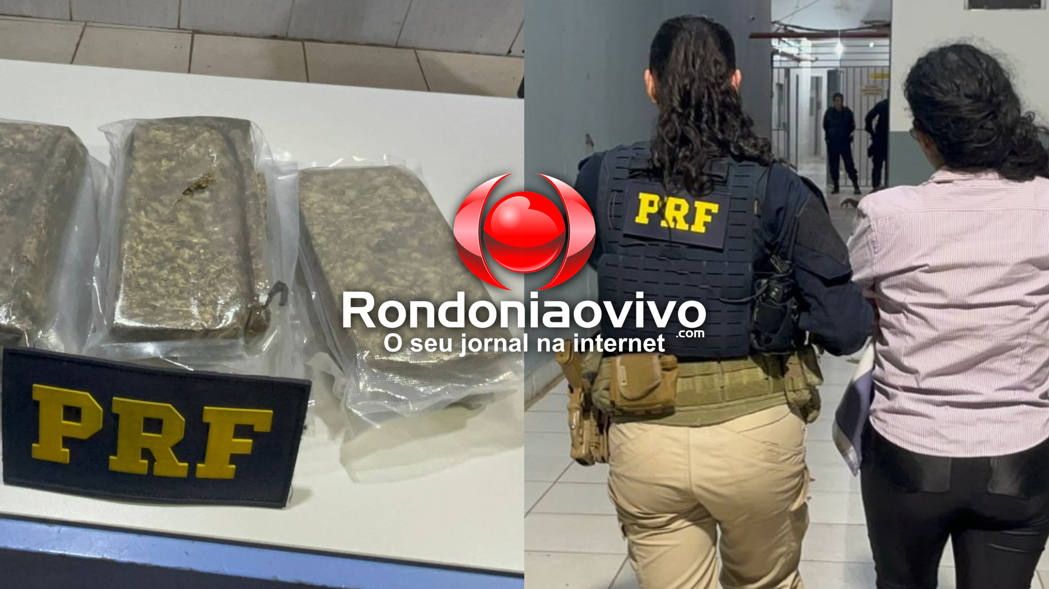 NO TÁXI: PRF intercepta 'mula' com mais de 4kg de droga na BR-364 em Porto Velho