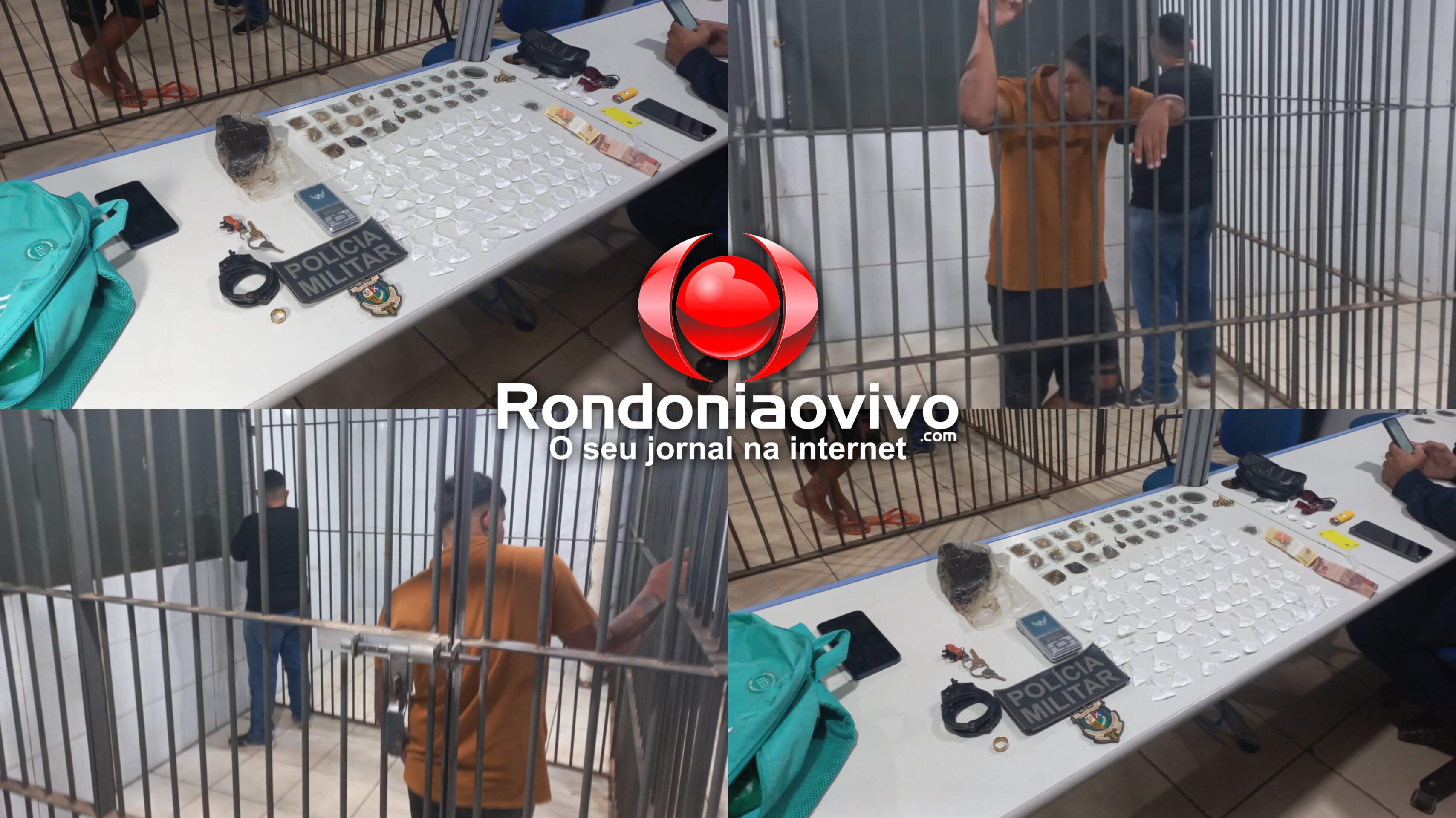 FLAGRANTE: Venezuelano e motoboy são presos por tráfico no Orgulho do Madeira