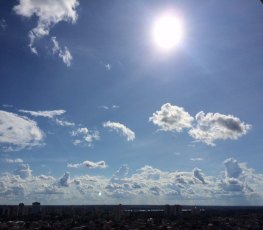 TEMPO: Predomínio de sol entre nuvens nesta quinta-feira, segundo Sipam