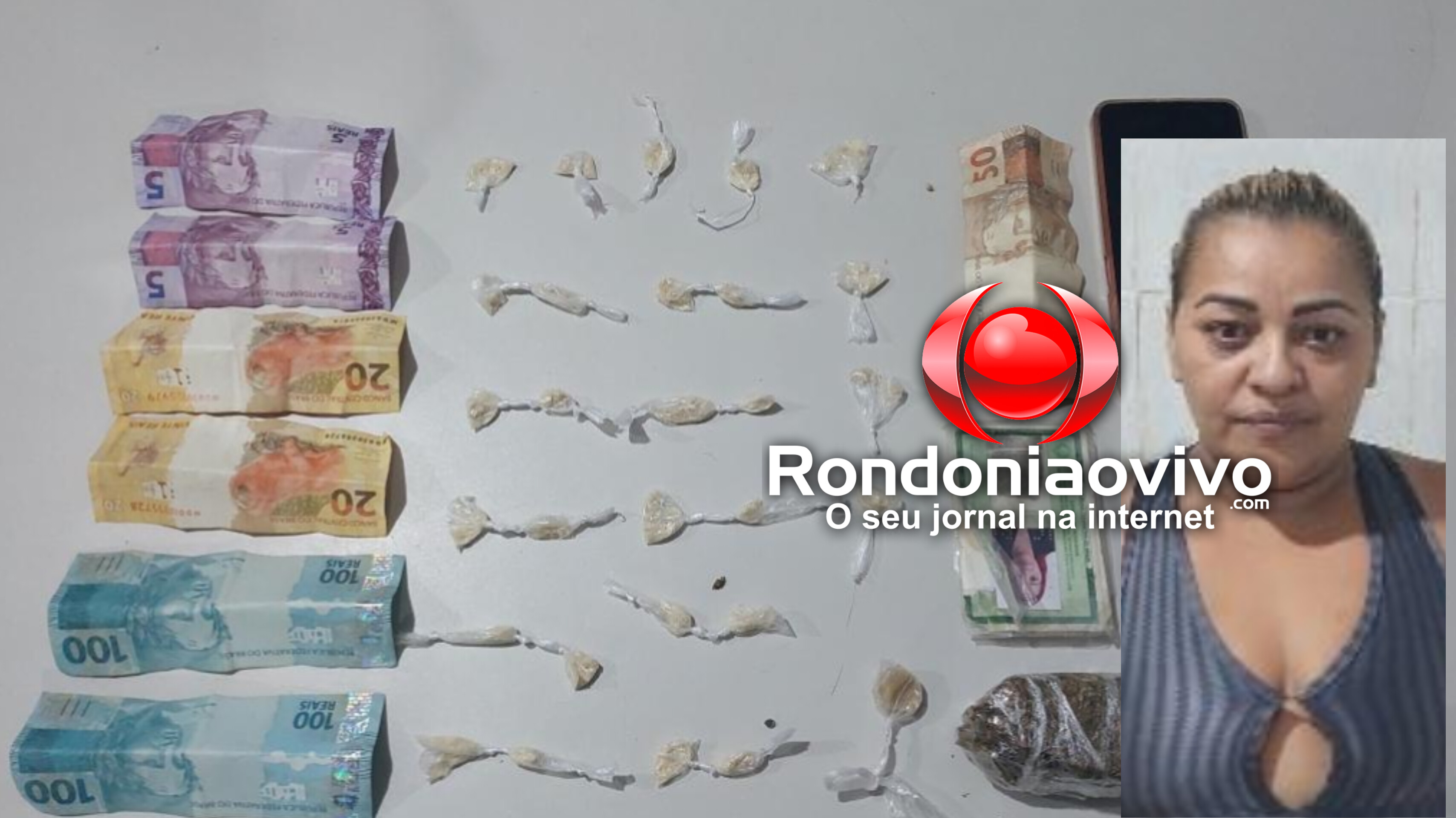 NO FLAMBOYANT: Mulher é flagrada vendendo droga para usuária em boca de fumo