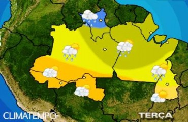 Confira a previsão do tempo em parte da região Norte