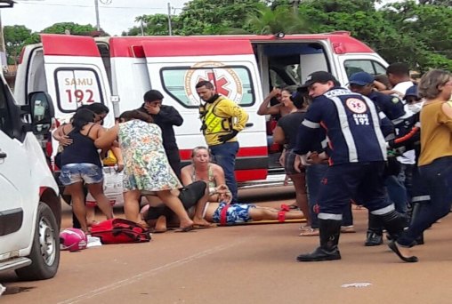 Família atropelada e agente penitenciário continuam internados