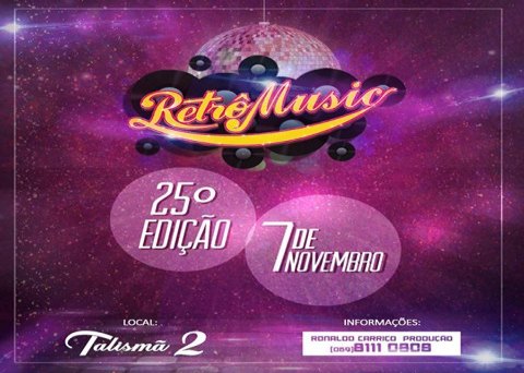 Confira os sorteados para o RETRÔ MUSIC