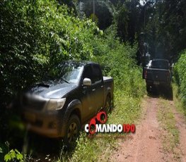 Polícia Militar e Civil fecham o cerco e recupera caminhonete roubada 