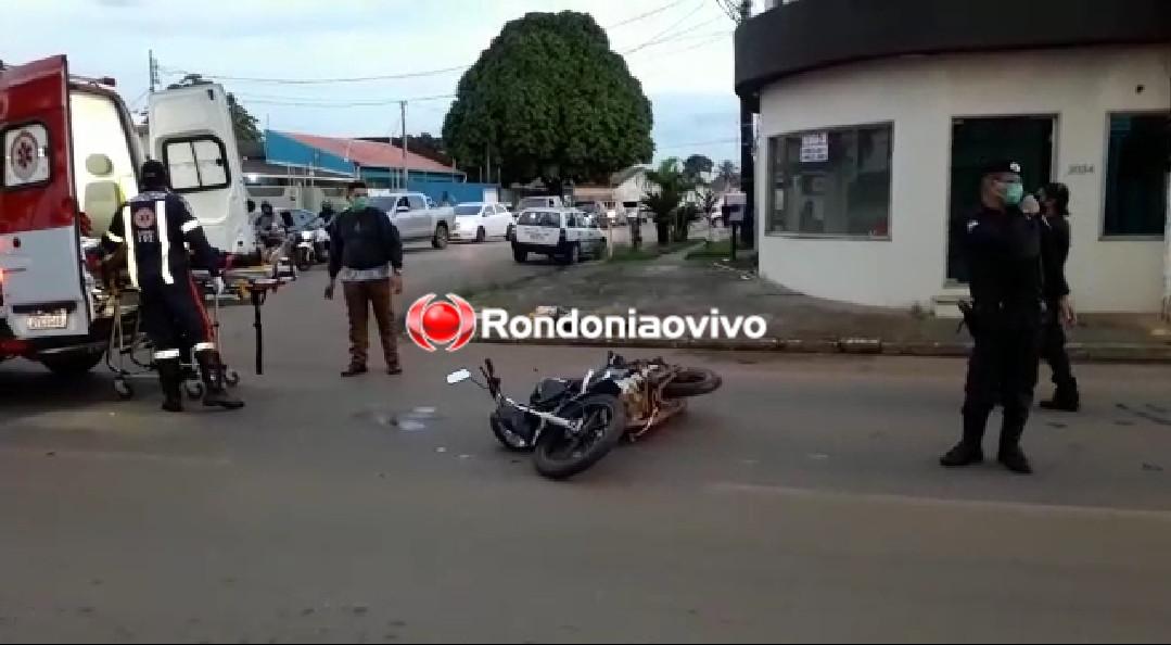 OMISSÃO DE SOCORRO: Motorista foge após atropelar motociclista na Avenida Imigrantes