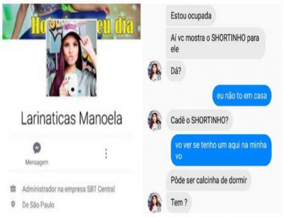 Pedófilo cria fã-clube falso de Larissa Manoela para enganar crianças