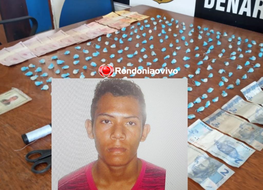 ENTERRADA: Denarc prende traficante com mais de 200 porções de cocaína em residência