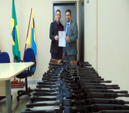 Depen realiza doação de armas para as prisões do estado de Rondônia