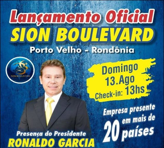 Inauguração Sion Boulevard em Porto Velho garanta seu convite