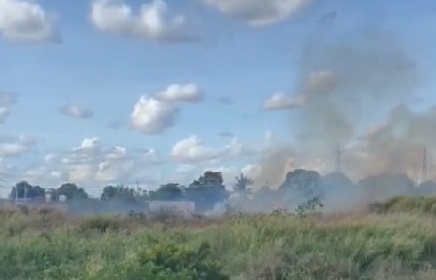 CENAS DA CIDADE: Leitor registra queimada urbana e reclama de falta de fiscalização