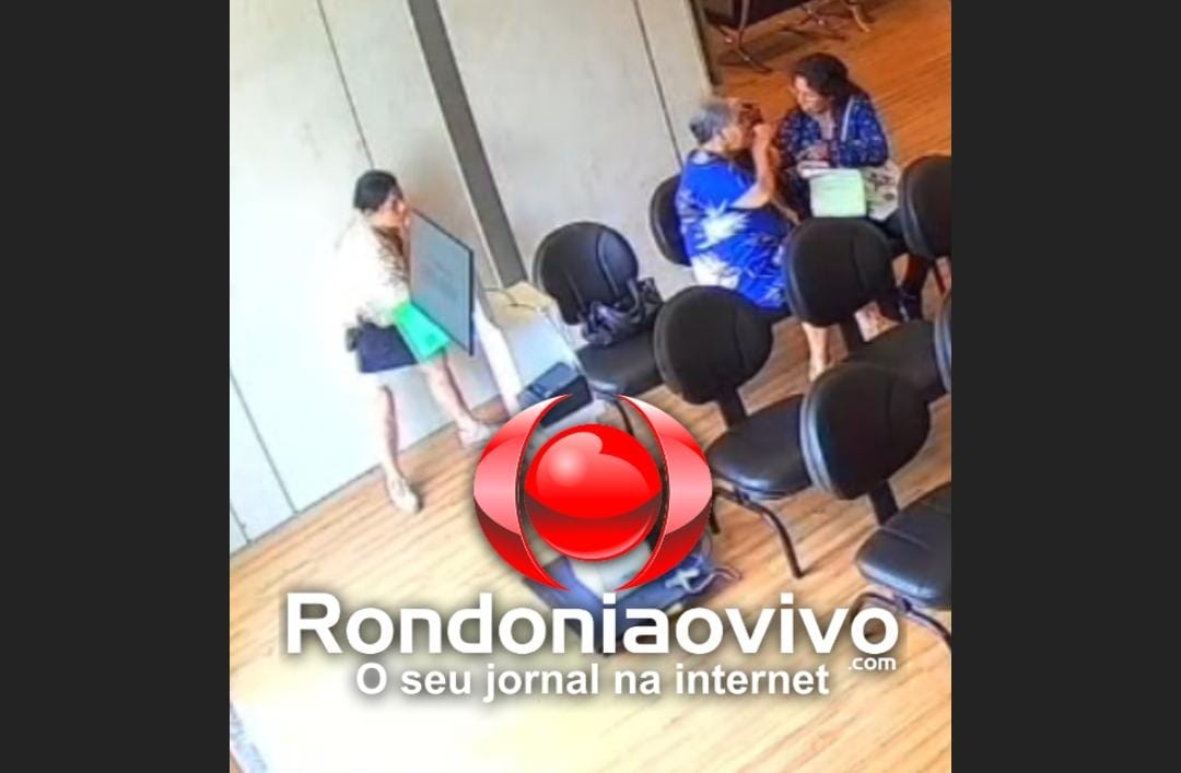VÍDEO: Câmera flagra mulher furtando bolsa de cliente em cartório no Centro 