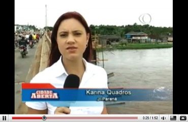 Cheia do rio Machado aumenta número de desabrigados - Vídeo