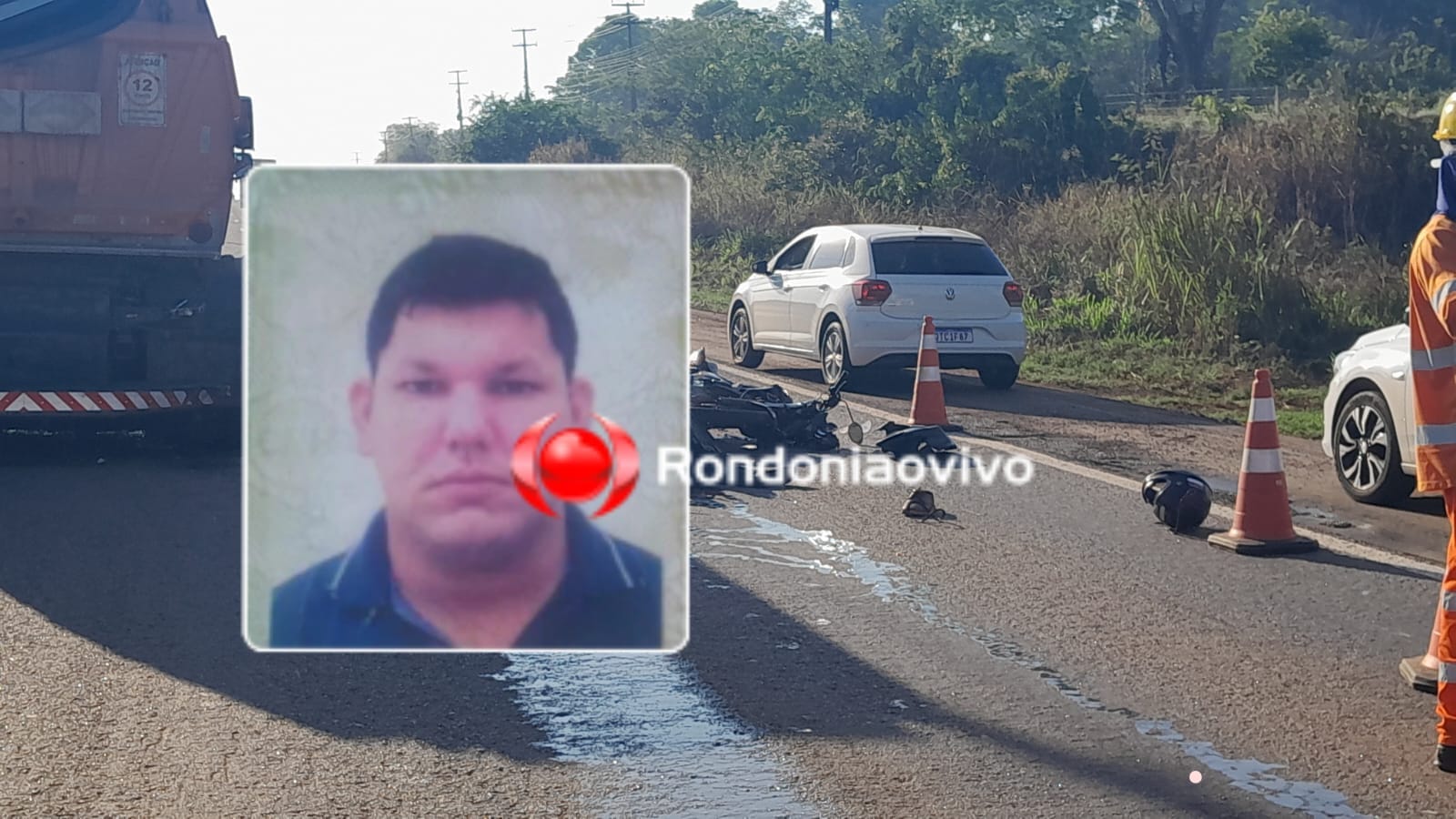 BR-364: Identificado segurança que morreu após bater moto na traseira de caminhão 