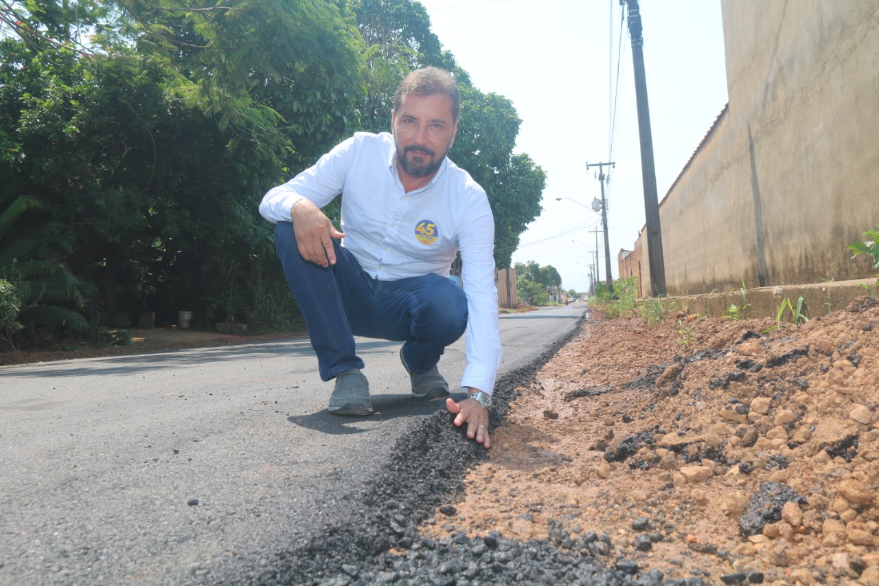 PORTO VELHO: Hildon Chaves confere pavimentação de ruas na zona Sul