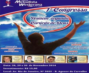 Congresso “Homem segundo o coração de Deus” acontece na capital