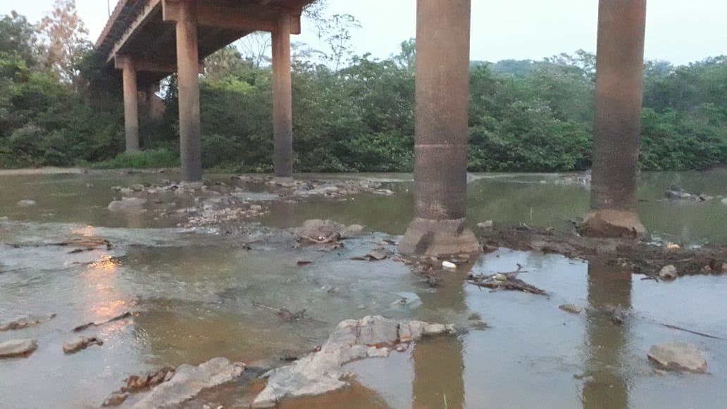 ESTIAGEM: Rio Jaru atinge seu nível mais baixo do ano; É possível realizar travessia a pé