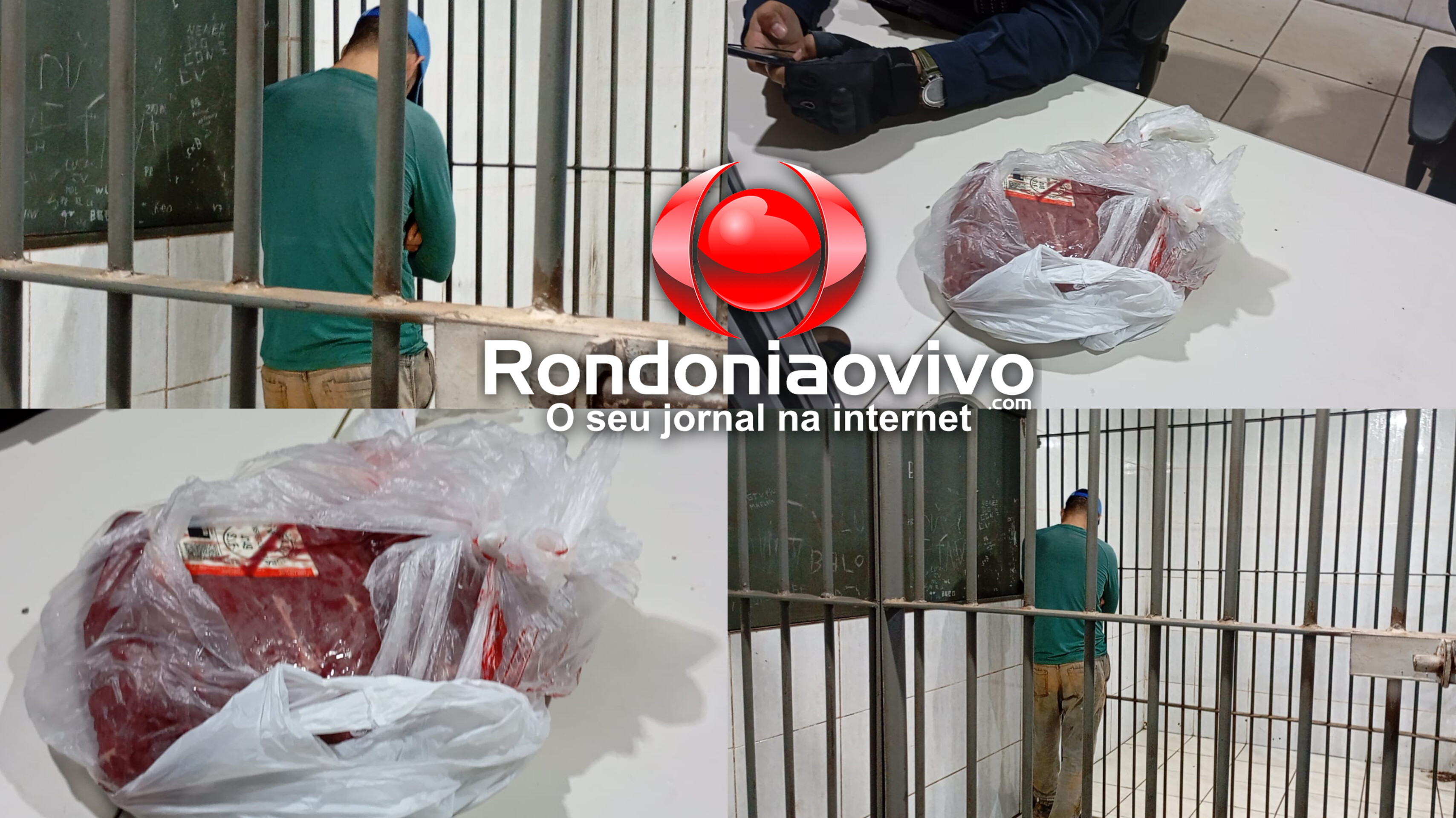 VÍDEO: Apenado é preso ao furtar picanha em supermercado de Porto Velho