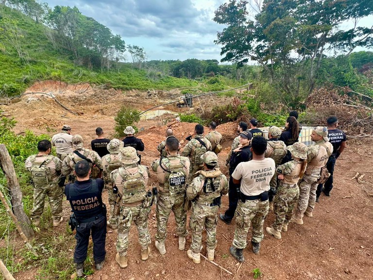 OPERAÇÃO: PF fecha cinco garimpos ilegais de ouro no nordeste do Pará