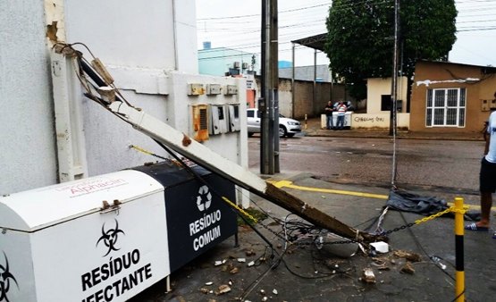 TEMPORAL – Domingo com estragos e falta de energia na capital