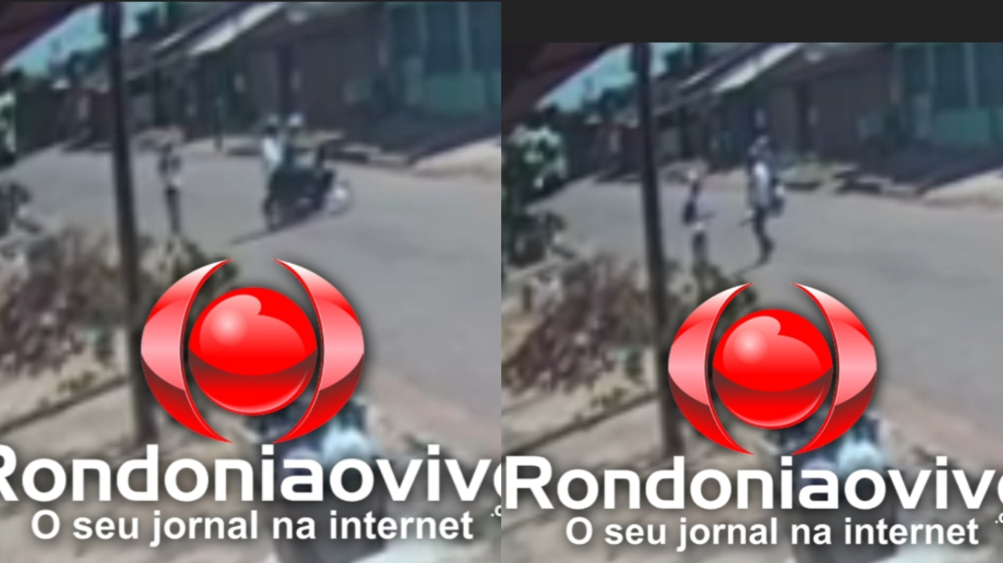 VEJA: Câmera registra dupla em moto roubando estudante de 14 anos na capital