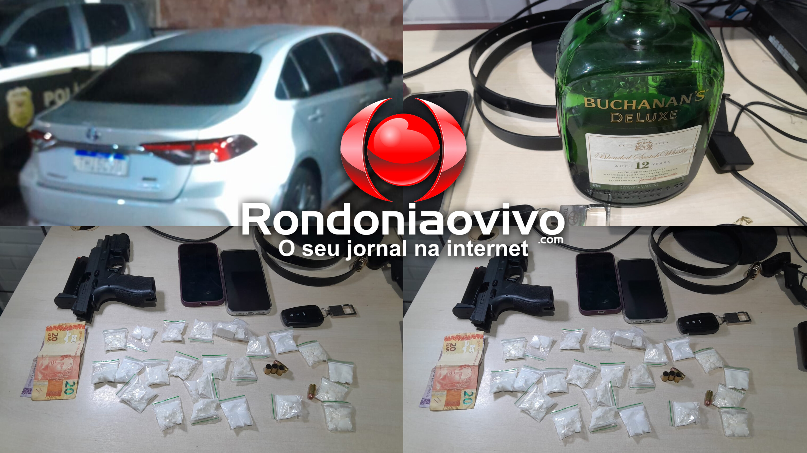 APÓS PERSEGUIÇÃO: Casal atira próximo ao aeroporto e é preso com drogas e arma