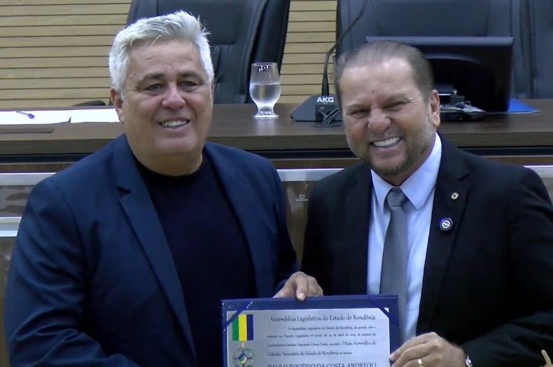 RONDONIAOVIVO: Jornalista Paulo Andreoli recebe título de cidadão honorário de Rondônia