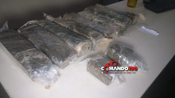 TRÁFICO: PM encontra quase 10 quilos de maconha enterrada na casa de adolescente