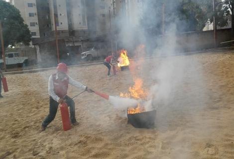 MP promove treinamento da Brigada de Incêndio