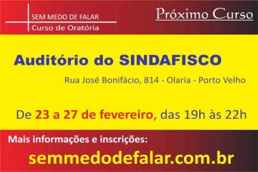 Abertas as inscrições para curso de oratória