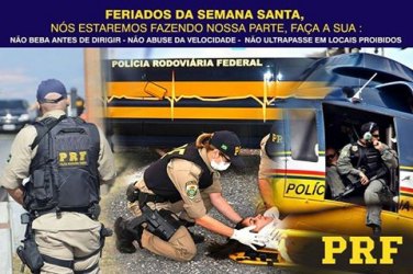 PRF inicia esquema especial nas rodovias para a semana santa