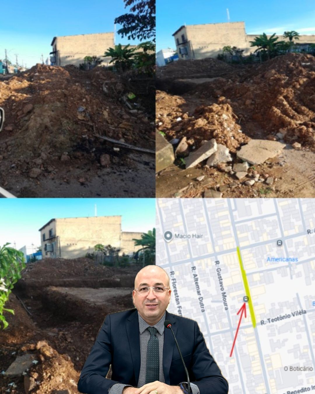 GEDEÃO NEGREIROS: Vereador cobra retomada de obra no bairro Tancredo Neves