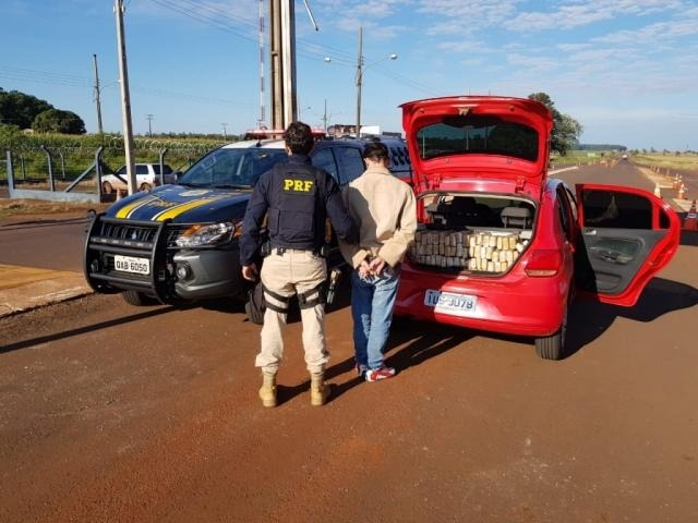 CAVALO DOIDO: Rondoniense é preso no Mato Grosso do Sul com carro lotado de maconha