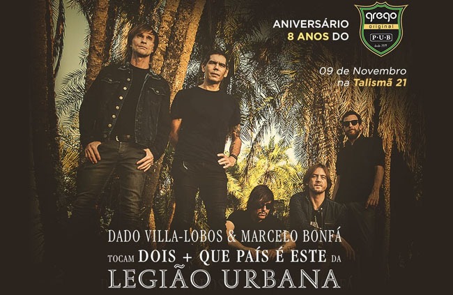 Pré-Venda online para o show do Legião Urbana