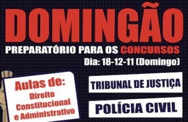 CONCURSO – Tribunal de Justiça, PM e Prefeitura