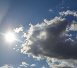 TEMPO: Previsão de sol e pancadas de chuva para esta quinta-feira, segundo Sipam