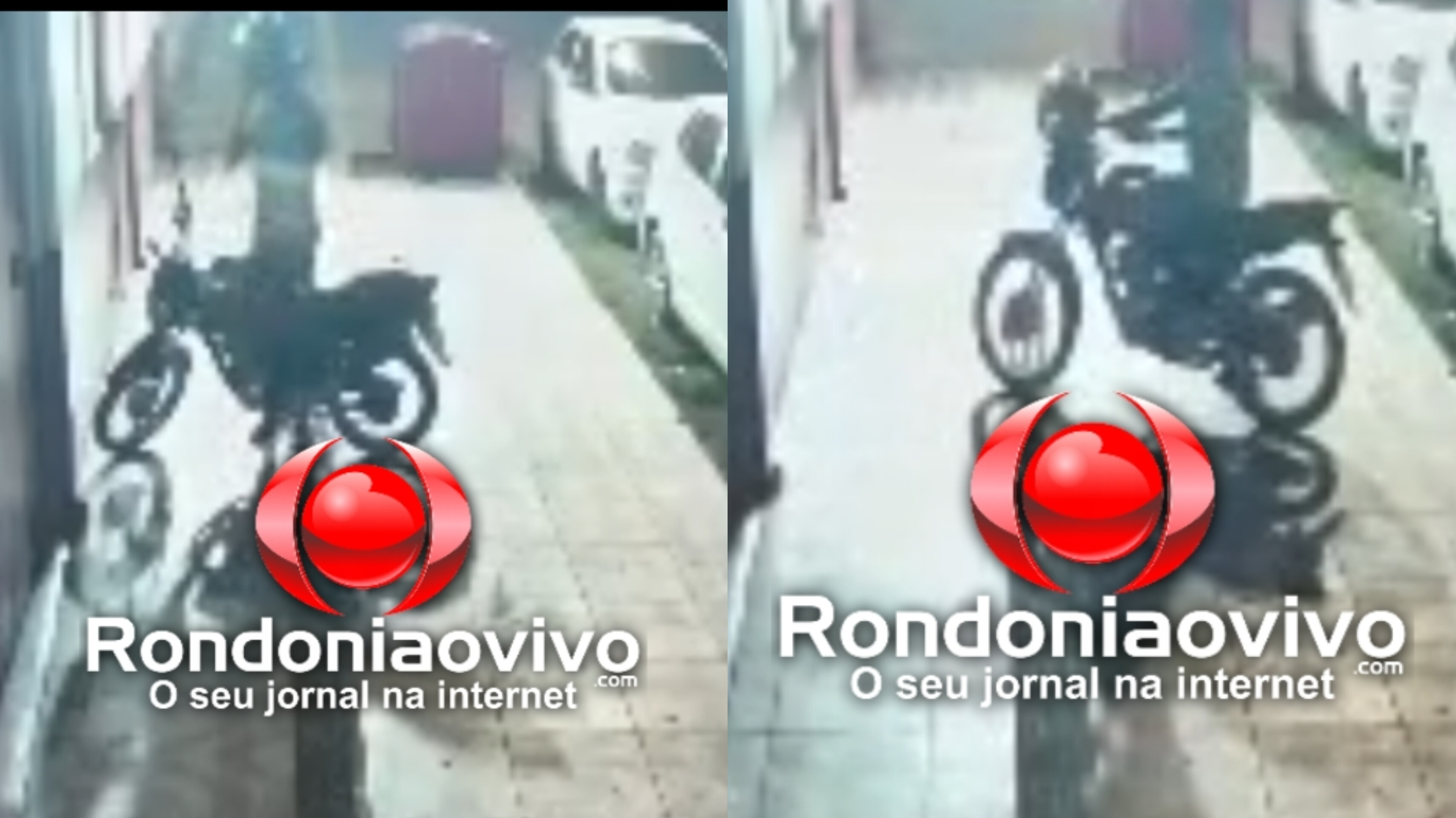 VÍDEO: Ladrão é filmado furtando moto na frente do bar da Marleide