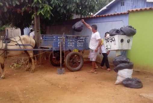 População se reúne para fazer coleta de lixo doméstico