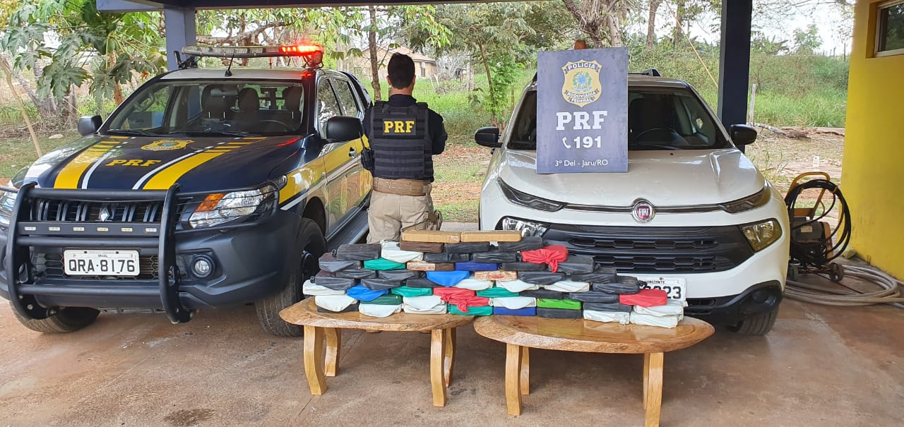 ASSISTA AO VÍDEO: PRF apreende carga de cocaína avaliada em mais R$ 2 milhões em Rondônia